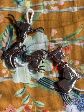 5 Pcs - Vintage Western Button Covers – Cowboy Rodeo Motif